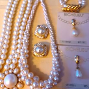 Pearl Assortment Jewelry Bundle Lot